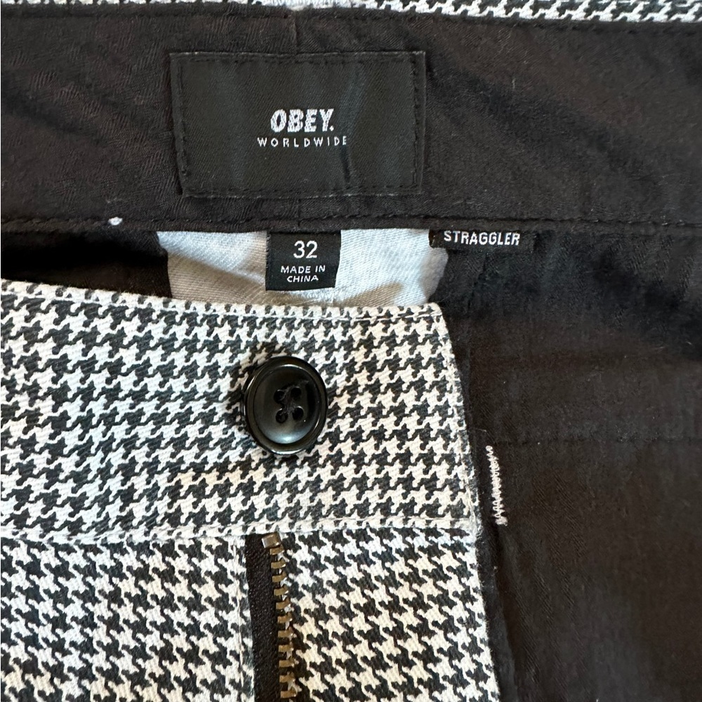 Obey Houndstooth Pants Size 32 - Picture 16 of 17